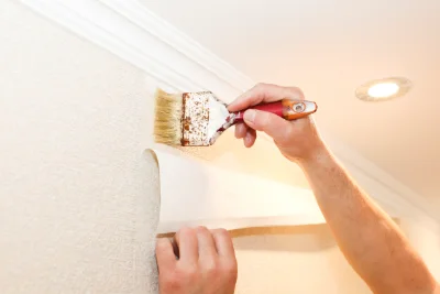 Pose de papier peint à la Champenoise — revêtements muraux et toiles de verre